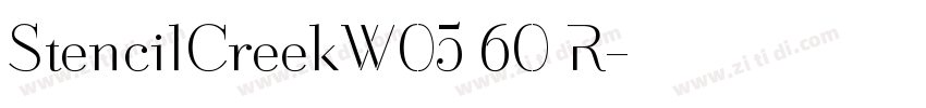 StencilCreekW05 60 R字体转换